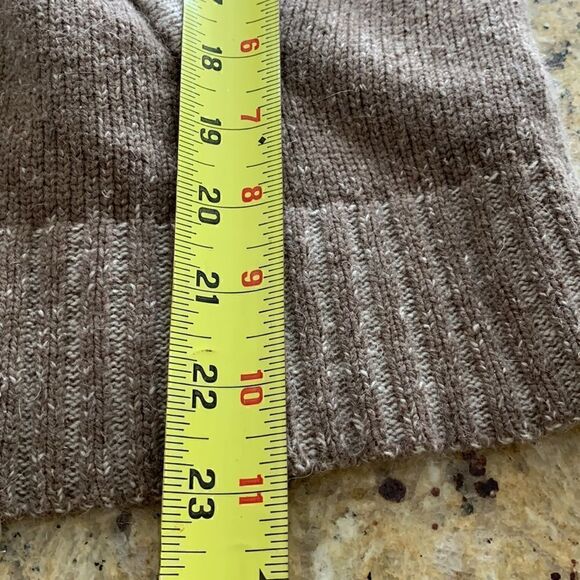 Brown cardigan Sweater‎ Vintage silk angora brown zip up ribbed knit fall medium - Picture 5 of 8